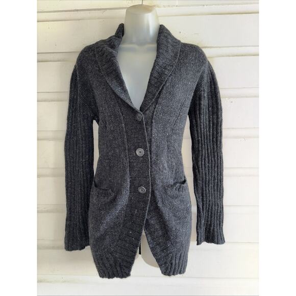 Peruvian Connection Wool/Alpaca Blend Long Sleeve Button Cardigan Sweater Size M - Picture 1 of 8